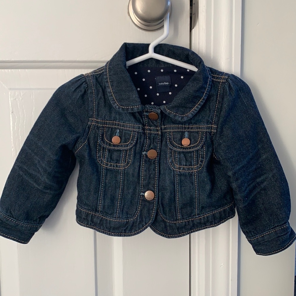 Baby Gap girl 6-12 month soft denim jacket